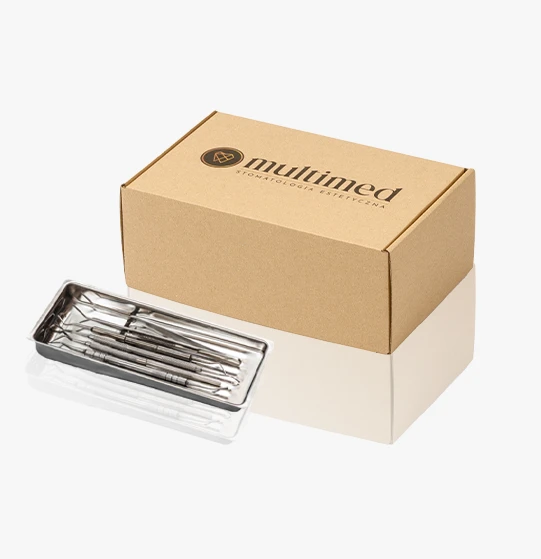 multimed eleganckie opakowanie kartonowe z nadrukiem dla centrum stomatologii estetycznej